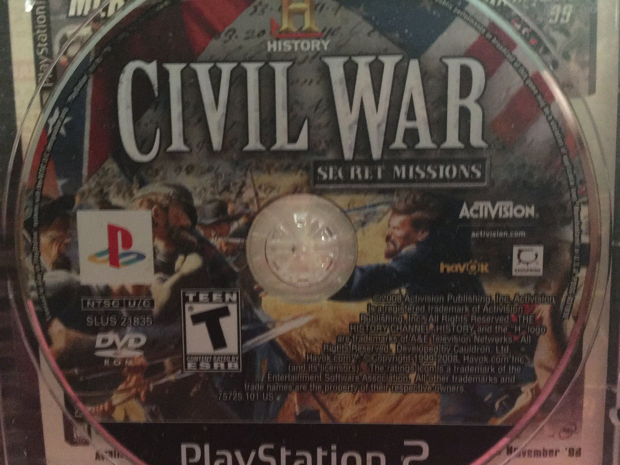 Civil War Secret Missions Ps2