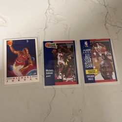 Michael Jordan basketball cards 1991 fleer all in mint condition