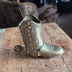 Brass Cowboy Boot