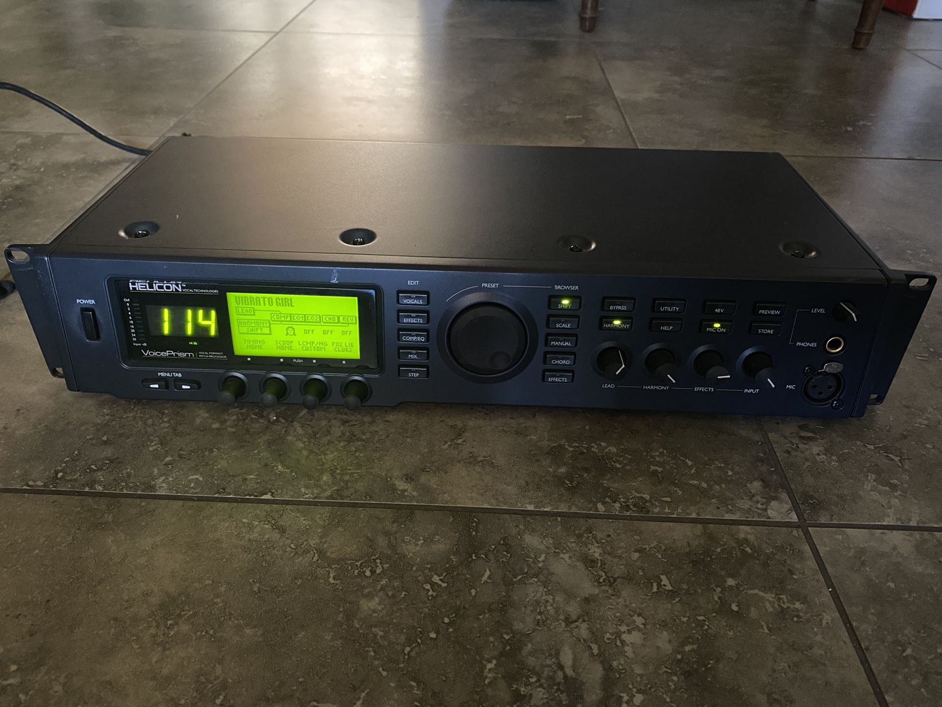 TC Helicon Voice Prism Harmonizer MIDI 2U Rackmount Formant