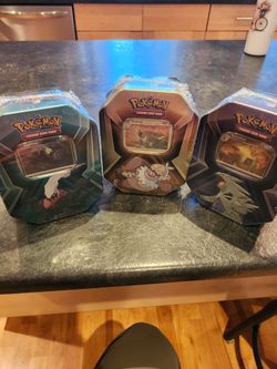 Pokémon TCG Triple Whammy Tin Set – Darkrai, Slaking, Tyranitar