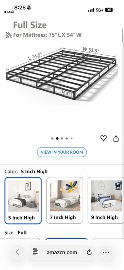 Full size bed frame Black