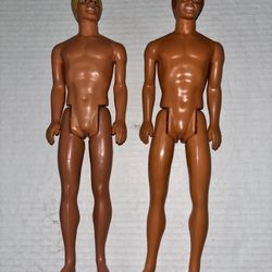 2 Vintage Barbie Ken Dolls