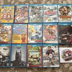 Nintendo Wii U Wiiu Games 15 Each