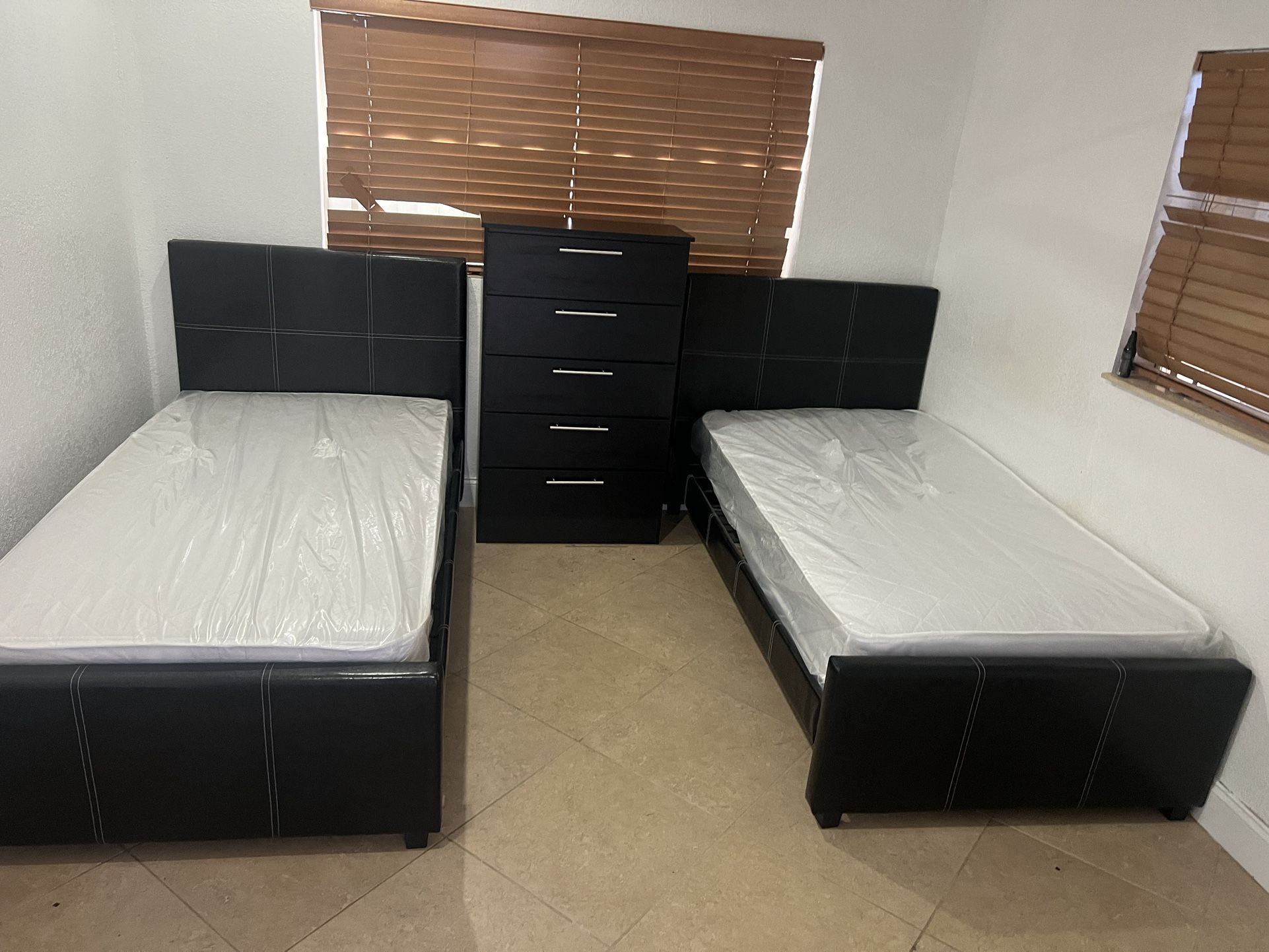 Chester drawer And 2 Bed Frame Twin Size And Mattress All new furniture and free delivery