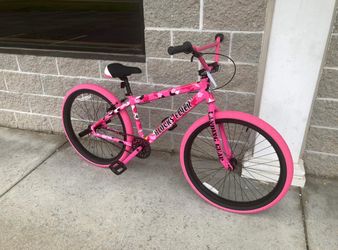 SE Bikes Blocks Flyer BMX Bike Pink Camo