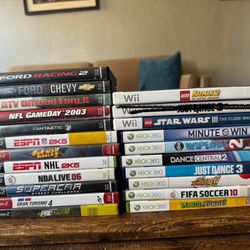 PS2 /XBOX 360/ Wii GAMES