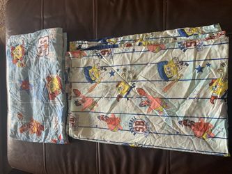 Twin bed Sponge bob sheet set.
