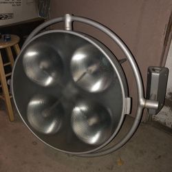 Vintage light operating table