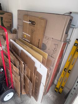 Large Lot of Cardboard Boxes & Wrapping Sheets