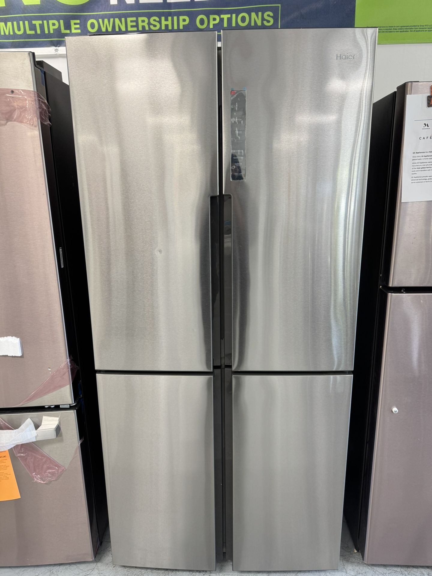 33 Inches Wide Counter Depth 4-door Refrigerator
