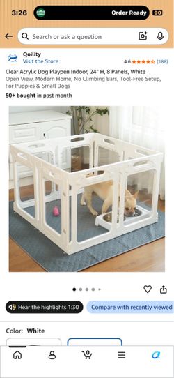 Acrylic Pet Playpen