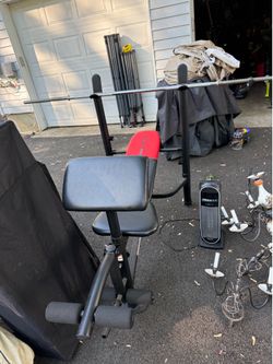 Weider pro workbench and bar