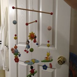 Used Wood Baby Mobile