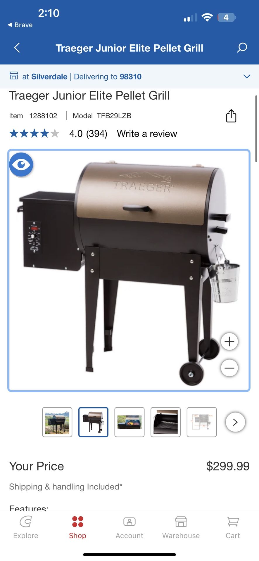 Traeger Junior Elite Pellet Grill