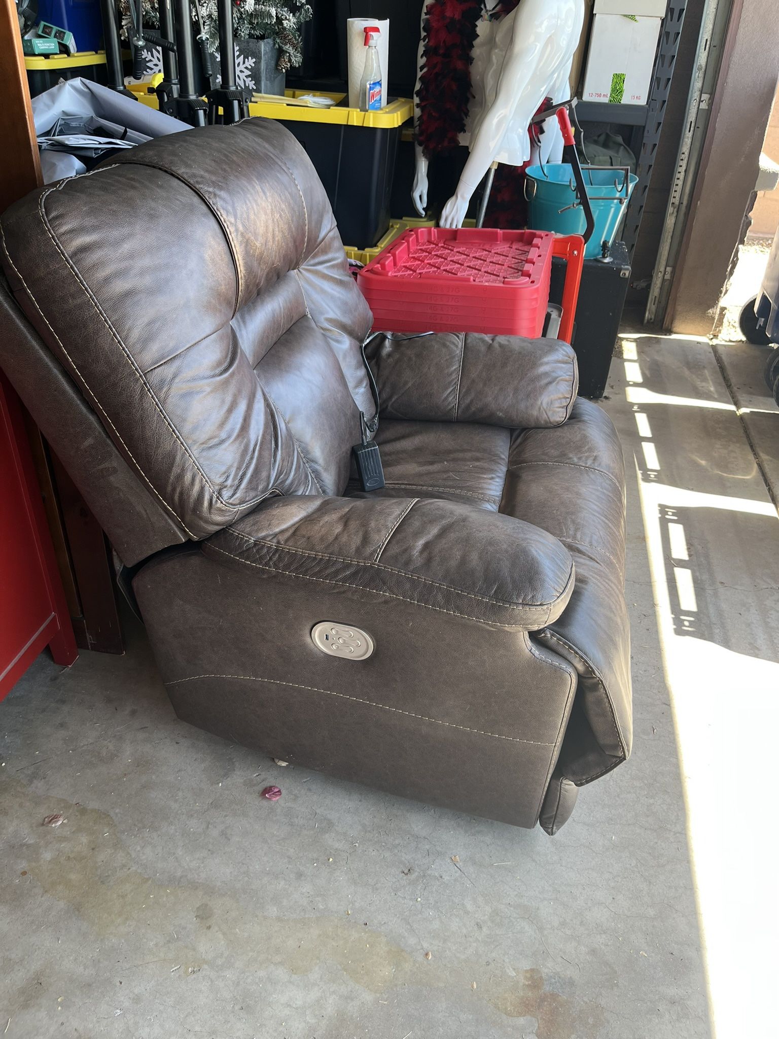 Leather Power Recliner