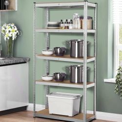  Shelf Steel Metal Garage Rack 5 Level Adjustable Shelves