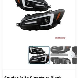 Spyder Auto Signature Black Halogen Projector Headlights for Subaru Impreza WRX 2015-2020
