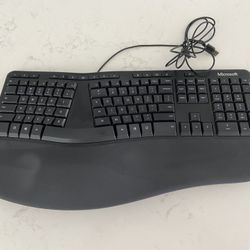 Ergonomic Keyboard and Dell Mouse