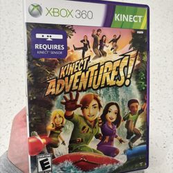 Kinect Adventures! Xbox 360 Game Complete in Case Motion Sensor Required NTSC