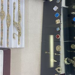 14 Karat Gold Watches, Jewelry, Bracelets, Earrings