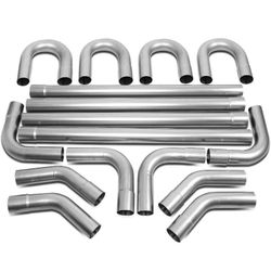 16 Piece 3 Inch Universal DIY Customs Exhaust Pipes Pipas Escape Universal 3 Pulgadas