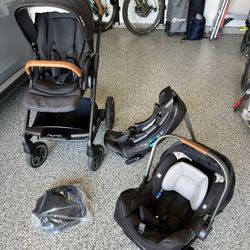 Nuna Mixx Next-Combo Set Stroller+infant Seat+car Base