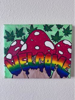 Glow in the dark WELCOME sign