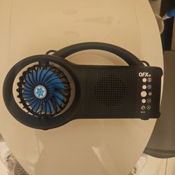 Qfx Bluetooth Speaker With Fan & Fm Radio