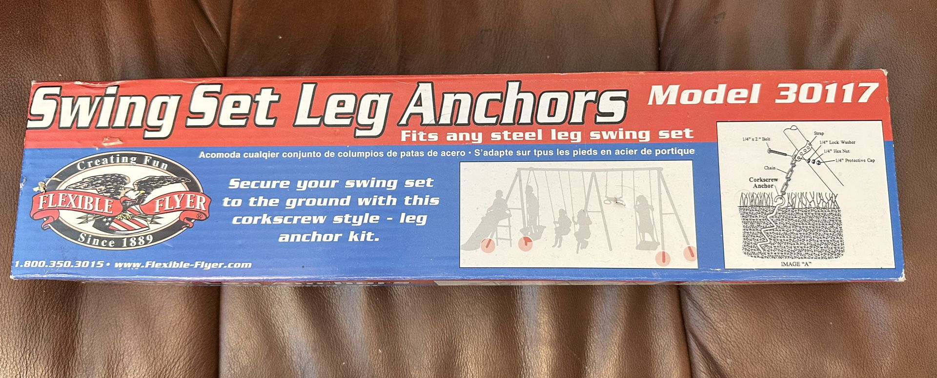  STILL AVAILABLE!! Ground Anchor Kit for Metal Frame Swing Sets