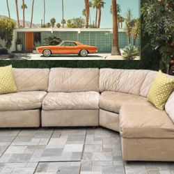 Modular Beige 4-Piece Sectional Couch  Free Delivery 
