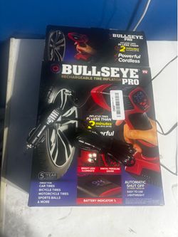Bull cordless inflator with digital pressure gauge