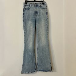 Old Navy Women’s Higher High Rise Flare Secret-Smooth Pockets Jeans sz 4 NWOT