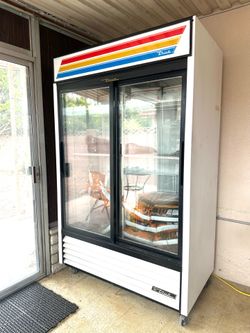True GDM-45-LD Sliding Glass Door Refrigerated Merchandiser, White