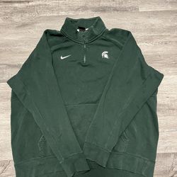 Nike Michigan State Spartans Basketball Football NCAA  Sweater  1/4 Zip XL