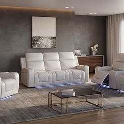 S1890 Bomer (White) 3pcs Power Reclining Set*