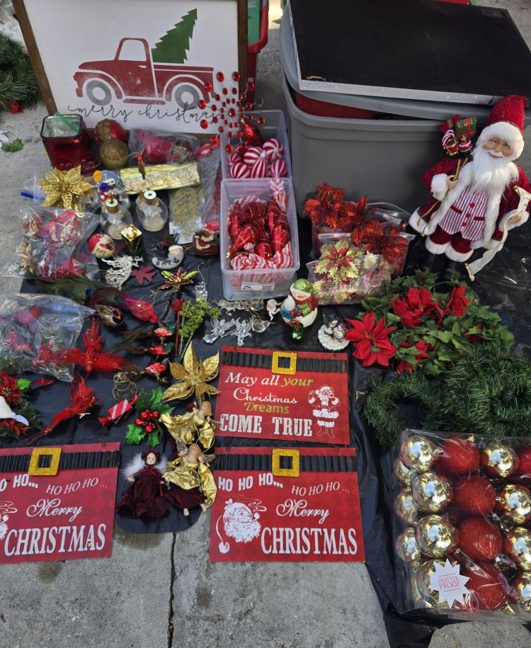 Red Christmas Decor/tree Decorations