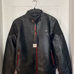 Faux Leather Jacket M 