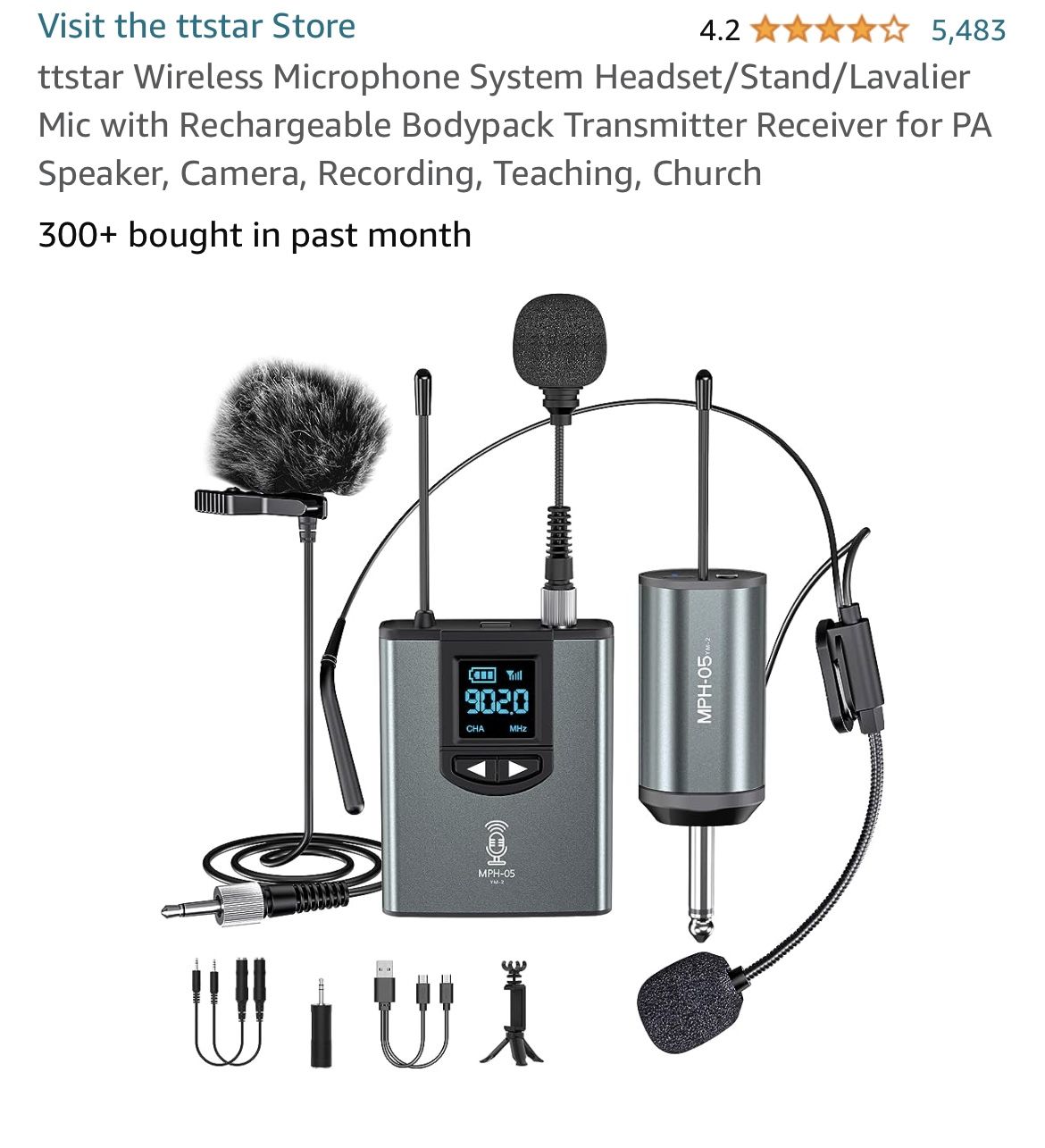 Lavalier Microphone System/ Wireless Headset