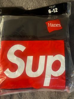 Supreme crew socks 6-12