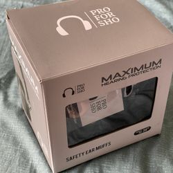 Pro For Sho 34dB NRR Ear muff NEW
