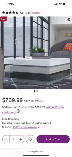 Wayfair Swivel Coffe Table 