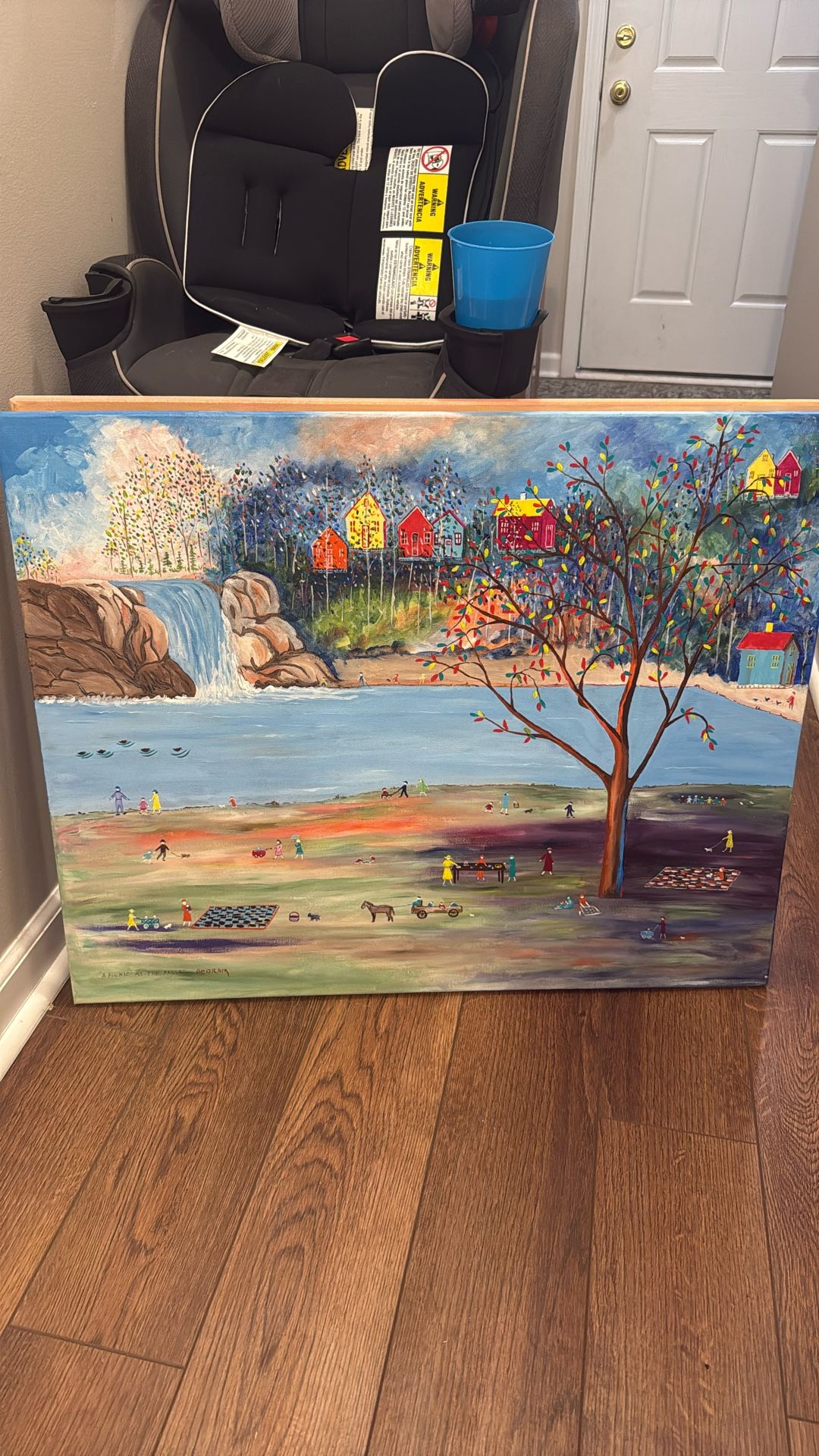 Little People Oil Painting