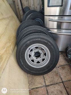 6 wheel and tires trailer