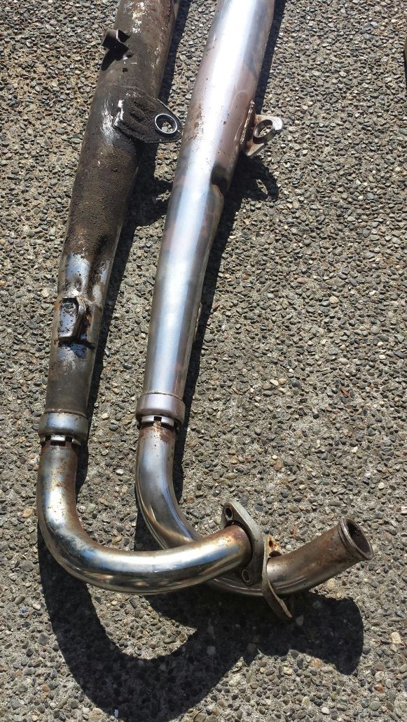 Yamaha RD250/350 stock exhaust pipes