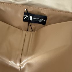 Tan Leather Pants 