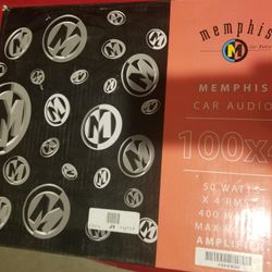 Amplifier Car Amp Memphis PR100.4 Amp & PR 15-PrS6 Components 