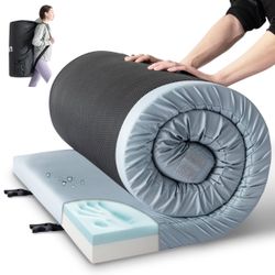Kingfun memory foam camping mattress pad.