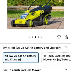 Sun Joe Battery Lawn Mower / Mulcher