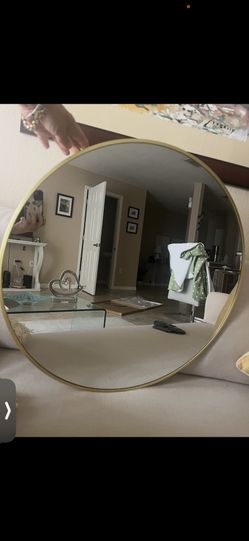 New 24 Inches Wall Round Gold Mirror